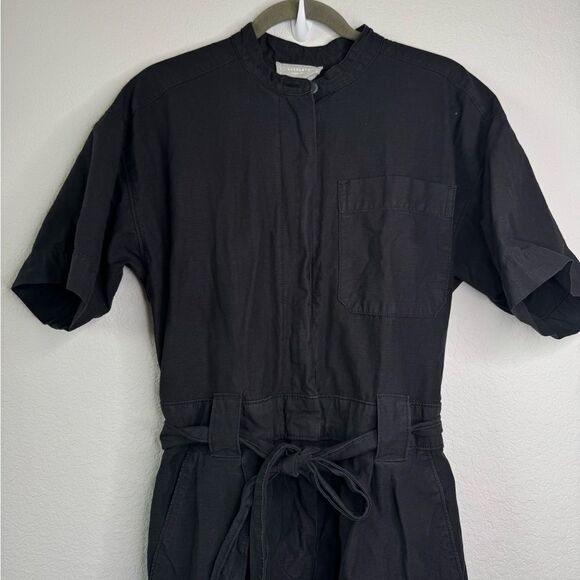 Everlane The Fatigue Women’s Short-Sleeve Jumpsuit Sz 6 Crop Utility Minimalist - Picture 5 of 9